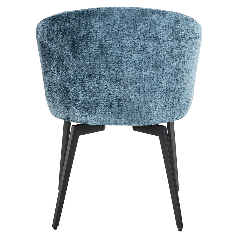 Stoel Amphara blue chenille fire retardant (Bergen 601 blue chenille) - Majorr