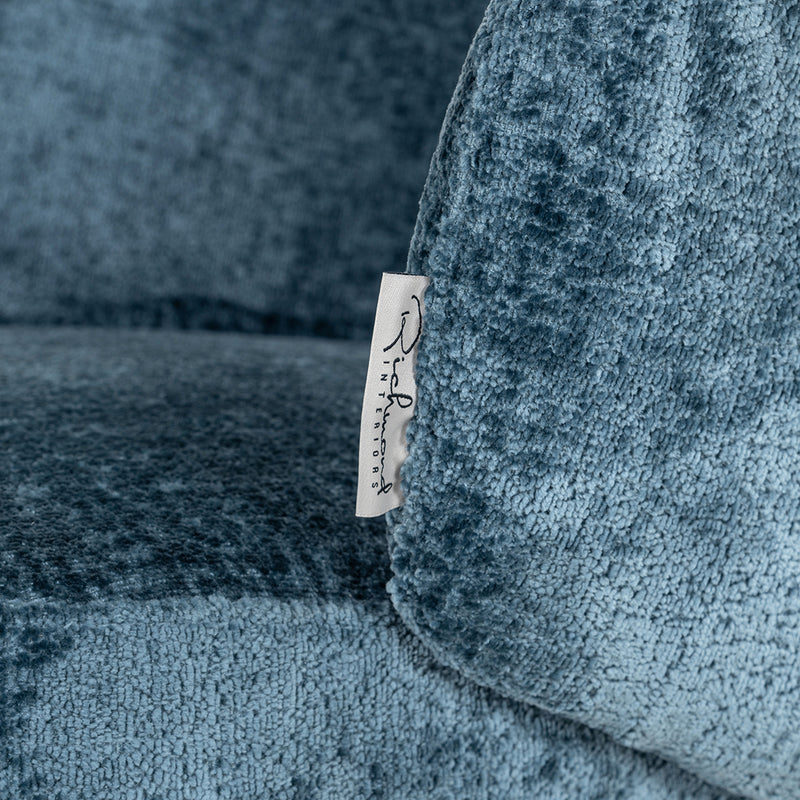 Stoel Amphara blue chenille fire retardant (Bergen 601 blue chenille) - Majorr