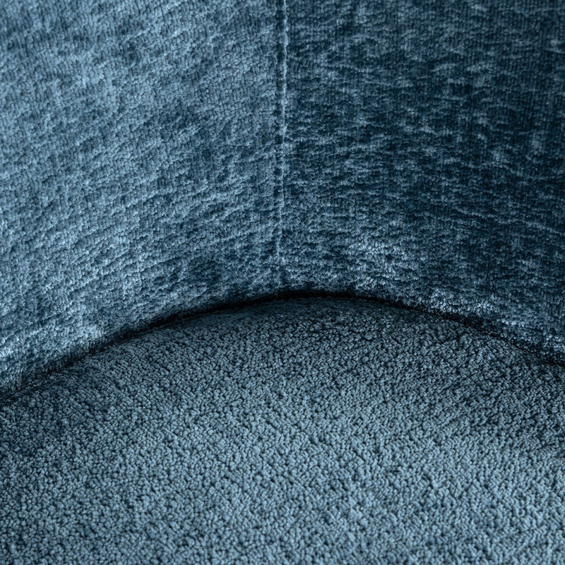 Stoel Amphara blue chenille fire retardant (Bergen 601 blue chenille) - Majorr