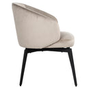 Stoel Amphara khaki velvet fire retardant (FR-Quartz 903 Khaki) - Majorr