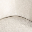 Stoel Amphara white chenille fire retardant (FR-Bergen 900 white chenille) - Majorr