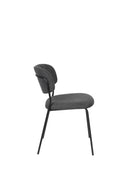 Stoel Jolien Black/Dark Grey - Majorr