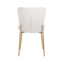 Stoel Odessa white bouclé / brushed gold - Majorr