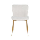 Stoel Odessa white bouclé / brushed gold - Majorr