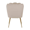 Stoel Pippa khaki velvet / gold - Majorr