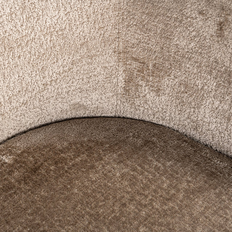 Stoel Ruby taupe chenille - Majorr