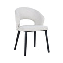Stoel Savoy white bouclé (Copenhagen 900 Bouclé White) - Majorr