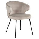 Stoel Xandra khaki velvet - Majorr