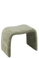 Stool N Shape Textile Mint Green - Majorr