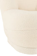 Stool Teddy Bouclé White - Majorr