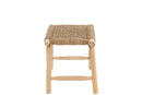 Stool Timo Grass/Teak Wood Natural Large - Majorr