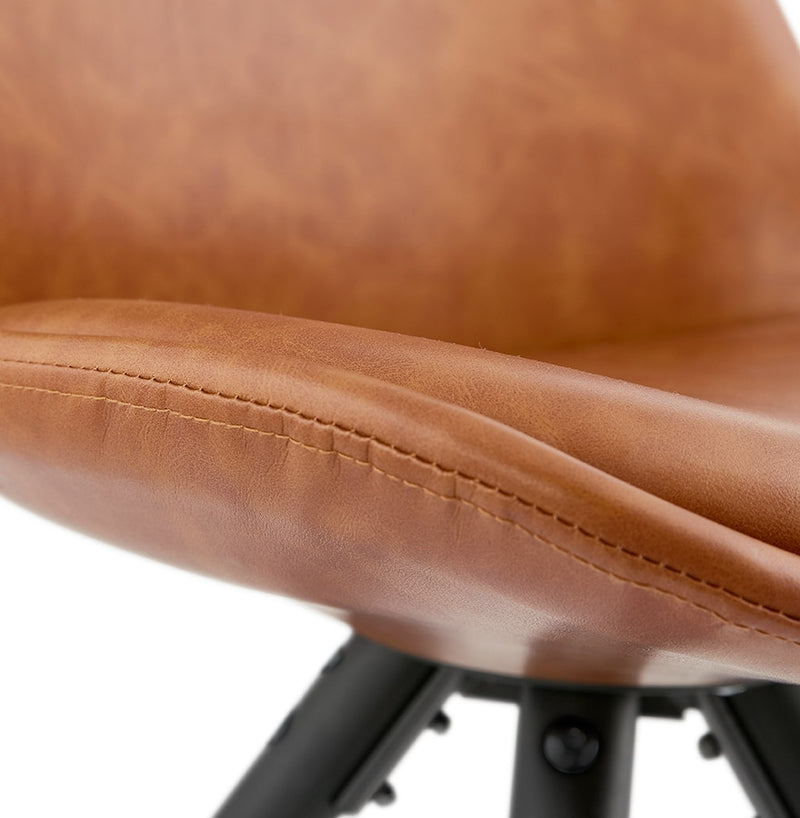 Design stoel 'STREET' bruin industriële stijl - Majorr