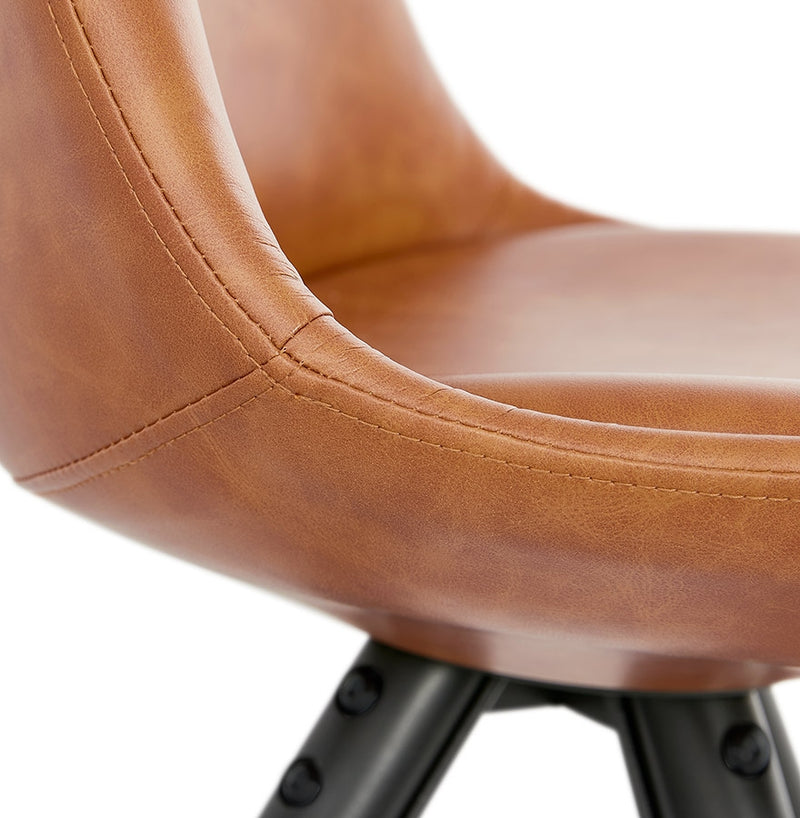 Design stoel 'STREET' bruin industriële stijl - Majorr