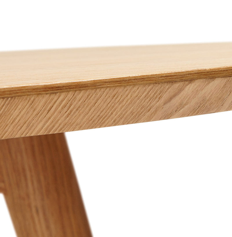 Naturel houten, ronde eettafel 'SWEDY' in Scandinavische stijl - Ø 120 cm - Majorr