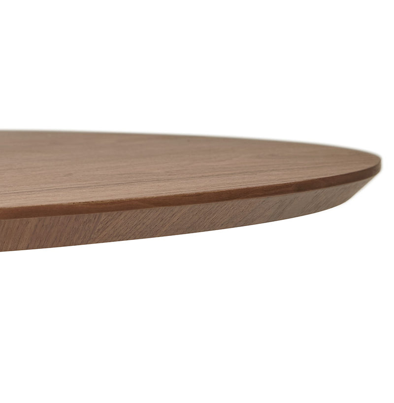 Notenhouten, ronde eettafel 'SWEDY' in Scandinavische stijl - Ø 120 cm - Majorr