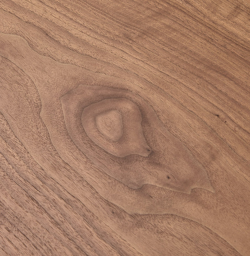 Notenhouten, ronde eettafel 'SWEDY' in Scandinavische stijl - Ø 120 cm - Majorr