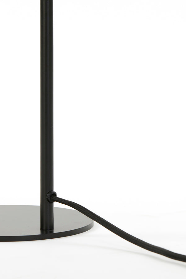 Table lamp 28x20x60 cm SUBAR matt black+smoked glass - Majorr