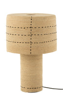 Table Lamp Dotted Lines Seagrass Natural/Black - Majorr