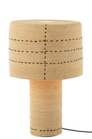 Table Lamp Dotted Lines Seagrass Natural/Black - Majorr