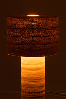 Table Lamp Dotted Lines Seagrass Natural/Black - Majorr