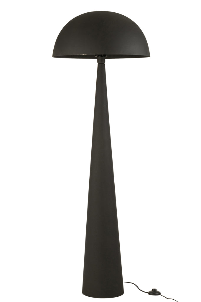 Table Lamp Mushroom Metal Matt Black - Majorr