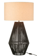 Table Lamp Striing Metal/Paper Black - Majorr
