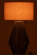 Table Lamp Striing Metal/Paper Black - Majorr