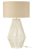 Table Lamp Striing Metal/Paper White - Majorr