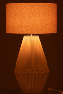 Table Lamp Striing Metal/Paper White - Majorr