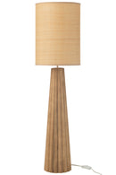 Table Lamp Umbrella Ailanthus Wood Natural Large - Majorr