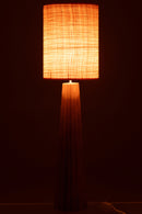 Table Lamp Umbrella Ailanthus Wood Natural Large - Majorr