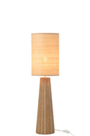 Table Lamp Umbrella Ailanthus Wood Natural Small - Majorr