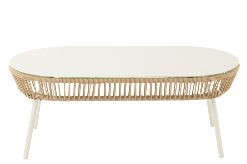 Table Poa Steel/Polyethylene White - Majorr