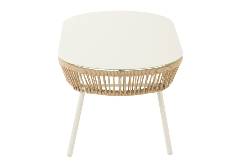 Table Poa Steel/Polyethylene White - Majorr