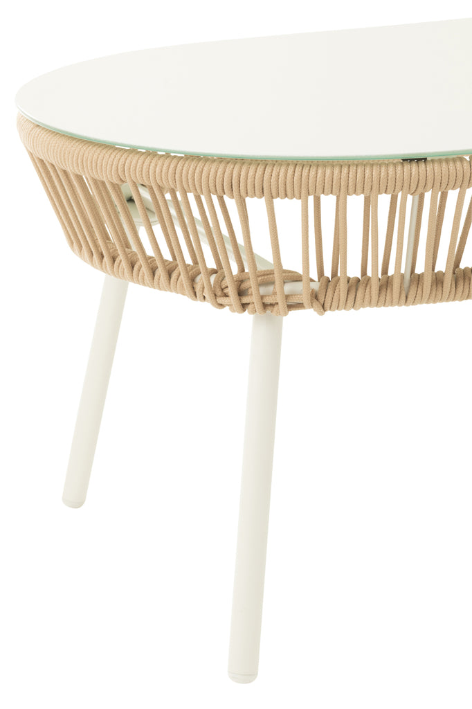 Table Poa Steel/Polyethylene White - Majorr