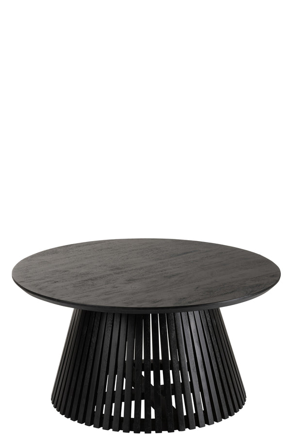Table Vincent en bois de manguier noir moyen