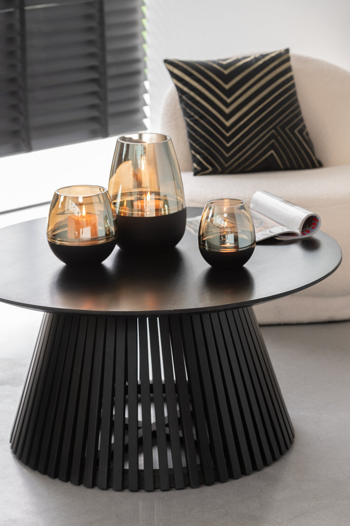 Table Vincent Mango Wood Black Medium - Majorr