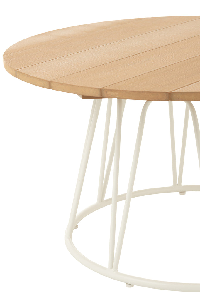 Table Zoa Steel/Polyethylene White - Majorr