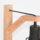 LABEL51 Tafellamp Drop - Zwart - Mangohout - Majorr