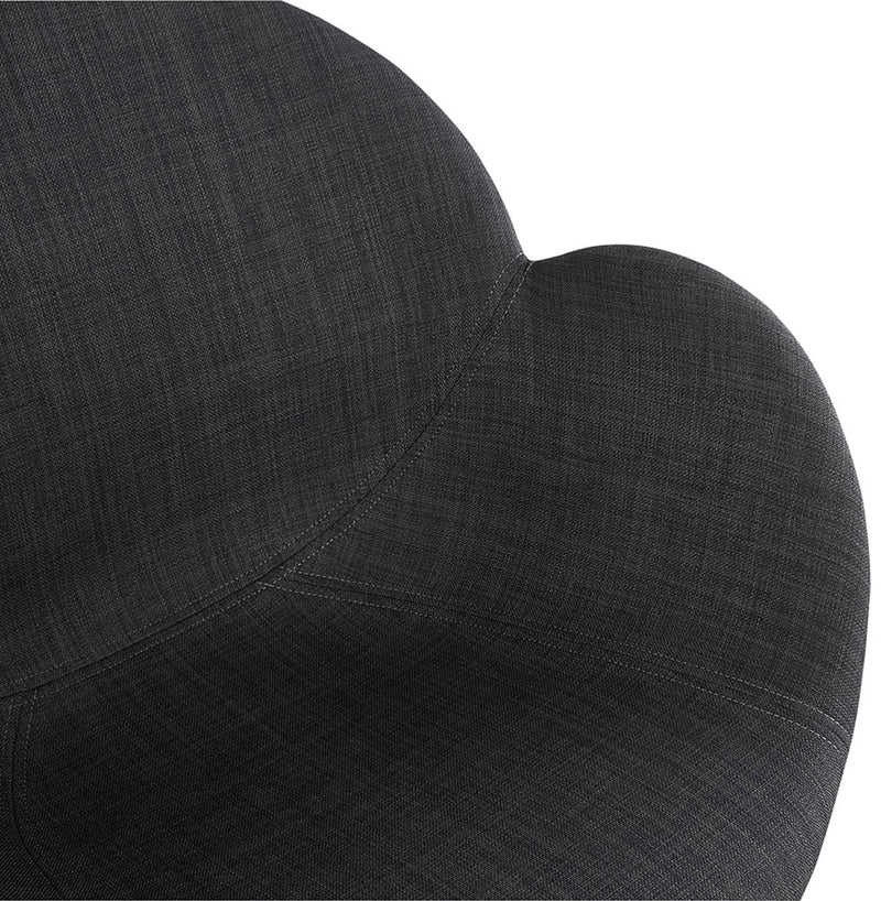 Stoel met Scandinavisch design ‘TAPIOCA' in donkergrijze stof - Majorr