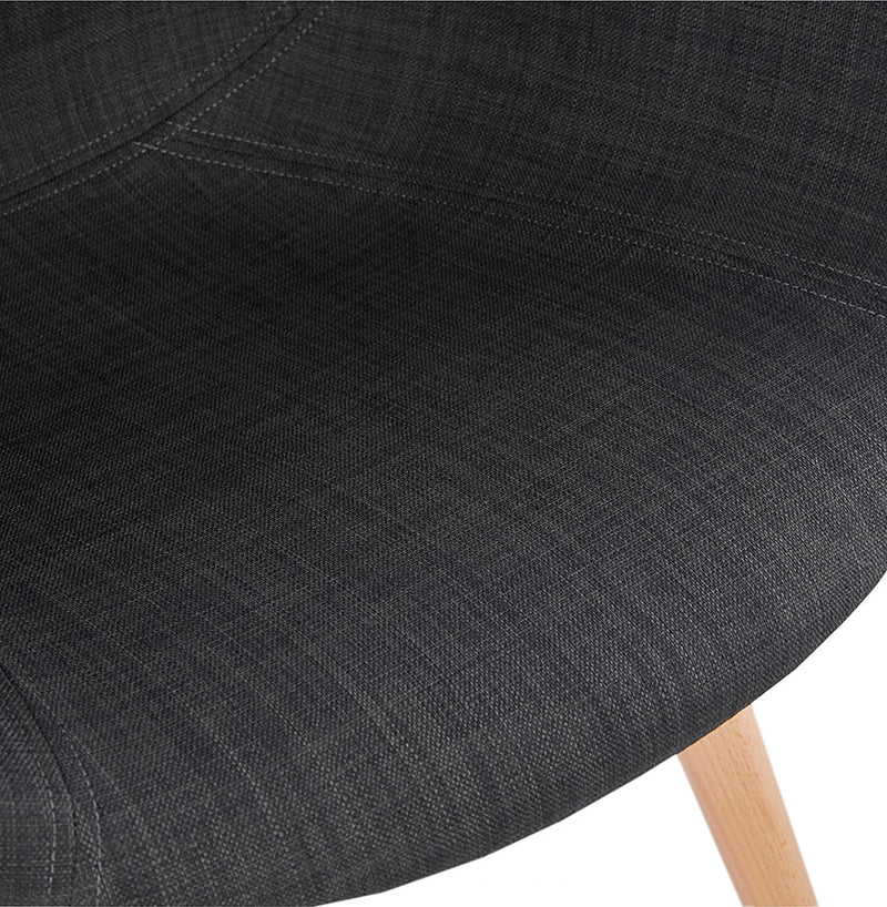 Stoel met Scandinavisch design ‘TAPIOCA' in donkergrijze stof - Majorr
