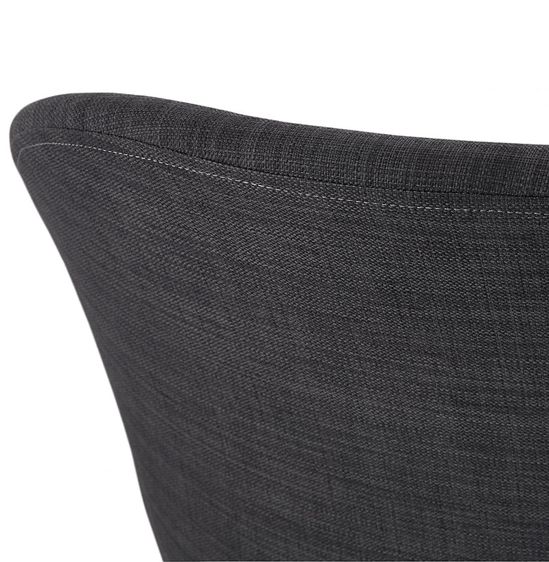 Stoel met Scandinavisch design ‘TAPIOCA' in donkergrijze stof - Majorr