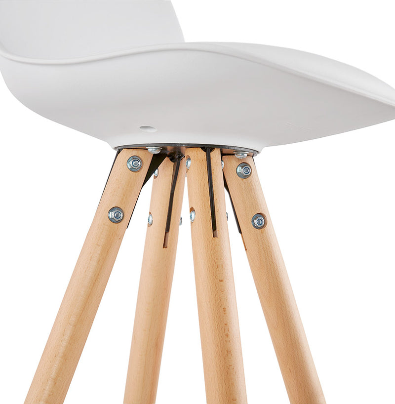Design barkruk 'TATAMI' wit - Majorr