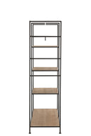 Textlel Rack Metal/Wood Black - Majorr