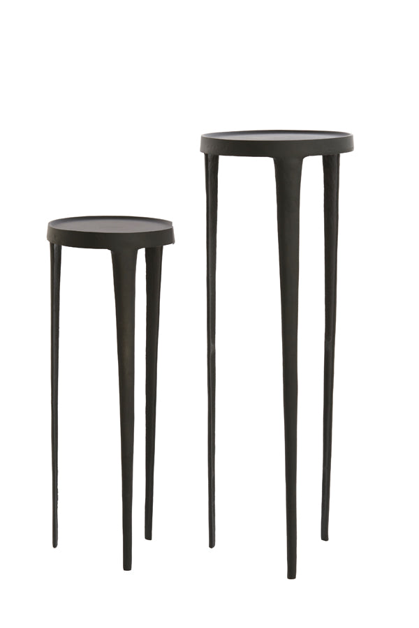 Zuil Tobias - Zwart - Ø35+Ø30cm - Majorr