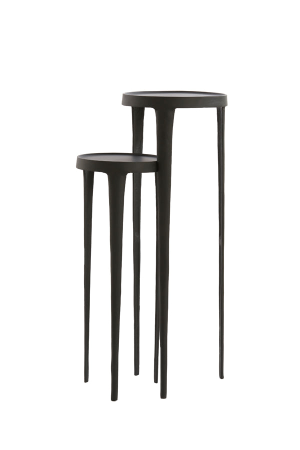 Zuil Tobias - Zwart - Ø35+Ø30cm - Majorr
