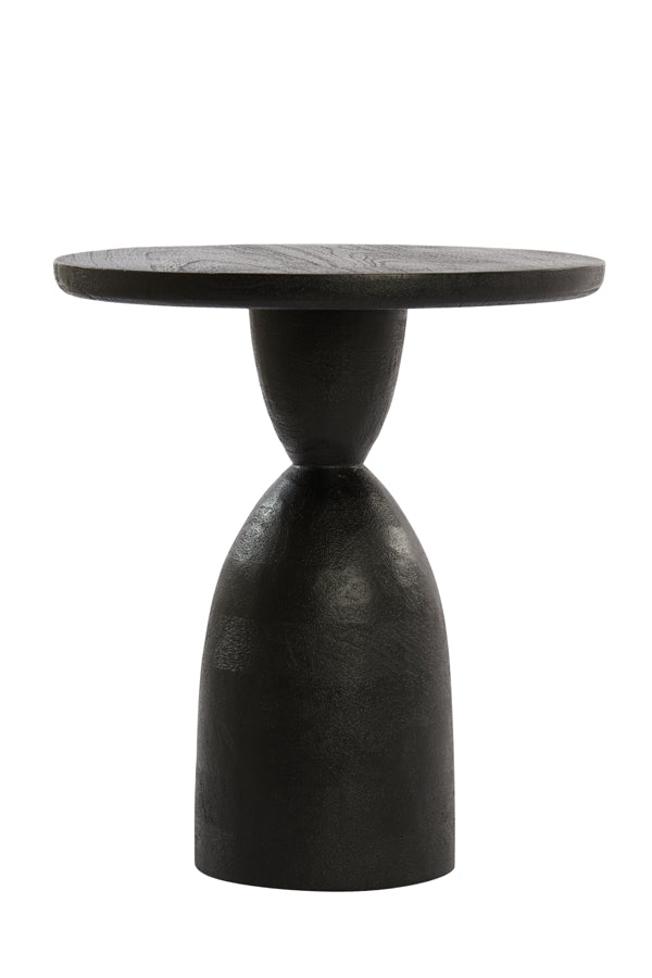 Side table 40x50 cm TORIR mango wood matt black