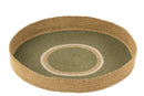 Tray Round+Circles Seagrass Green/Natural - Majorr