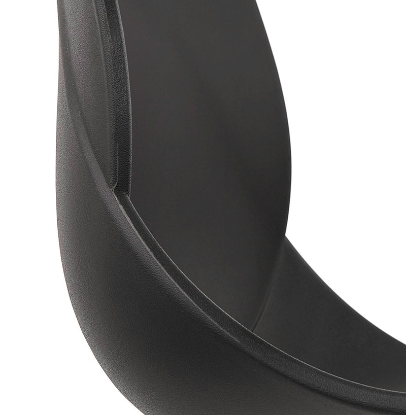 Zwarte design stoel 'TUCANA' met zwarte metalen poten - Majorr