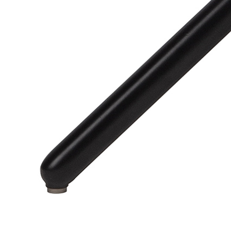 Zwarte design stoel 'TUCANA' met zwarte metalen poten - Majorr